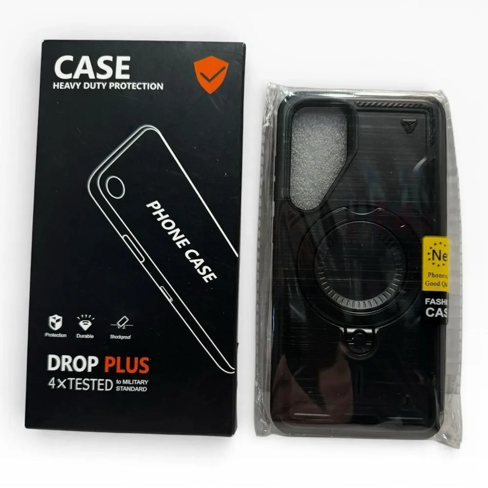 Samsung Galaxy S24 Plus Magnetic Kickstand Black Phone Case